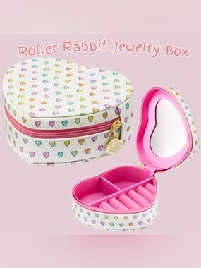 Disco Hearts Wave Heart Shaped Jewelry Case LIMITED ED Roller Rabbit x Target